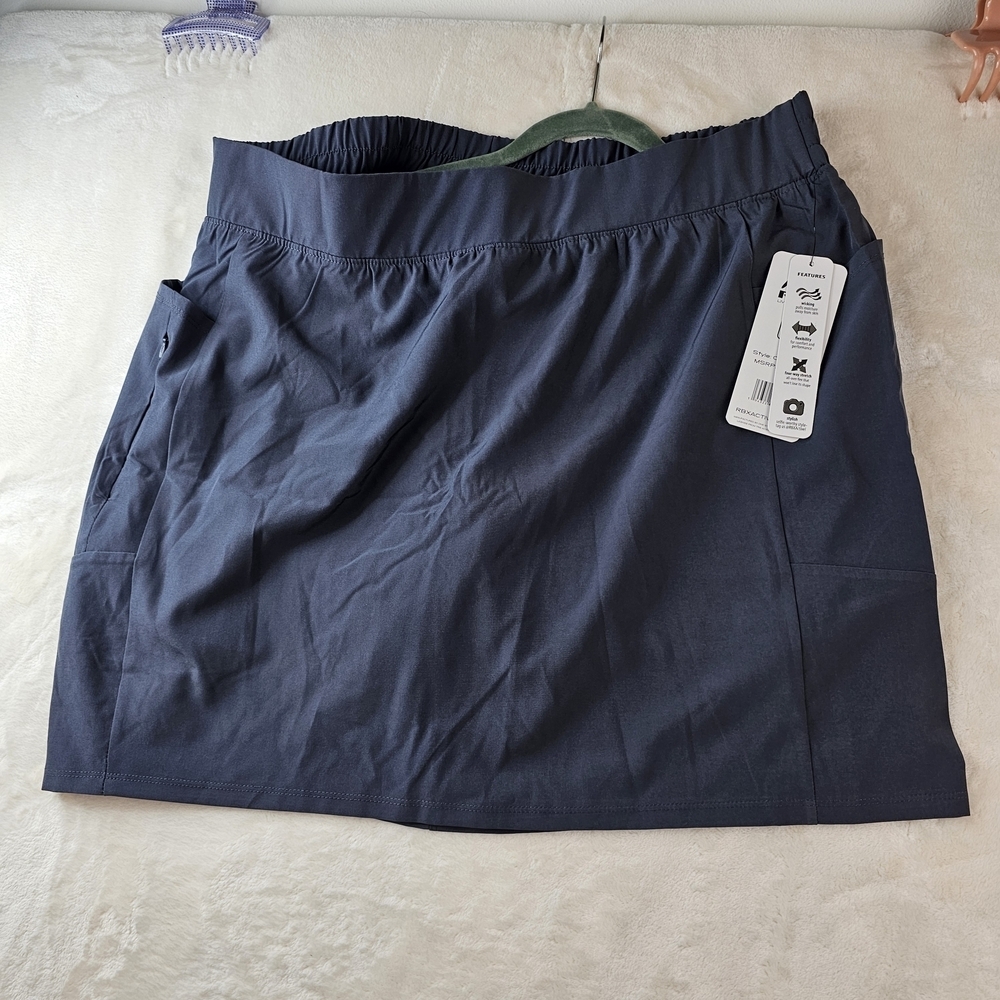 RBX Athletics Skort Plus Size Women’s 1X Navy Athletic biker cycling NEW NWT